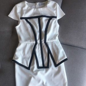 Shareen white office dress